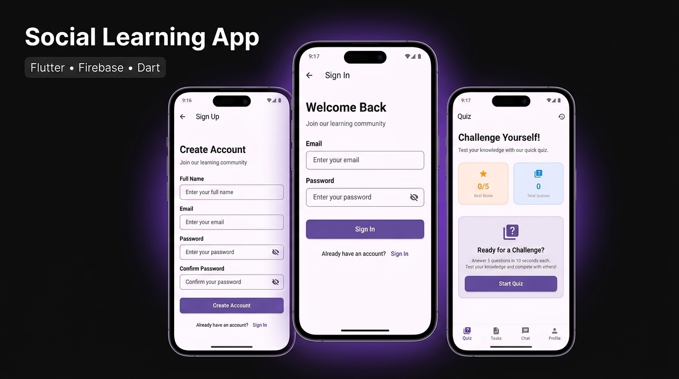 Social Learning App preview